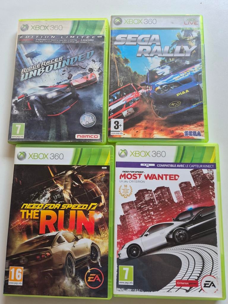 Race games xbox 360 Sega rally need for speed ridge racer, Ophalen of Verzenden
