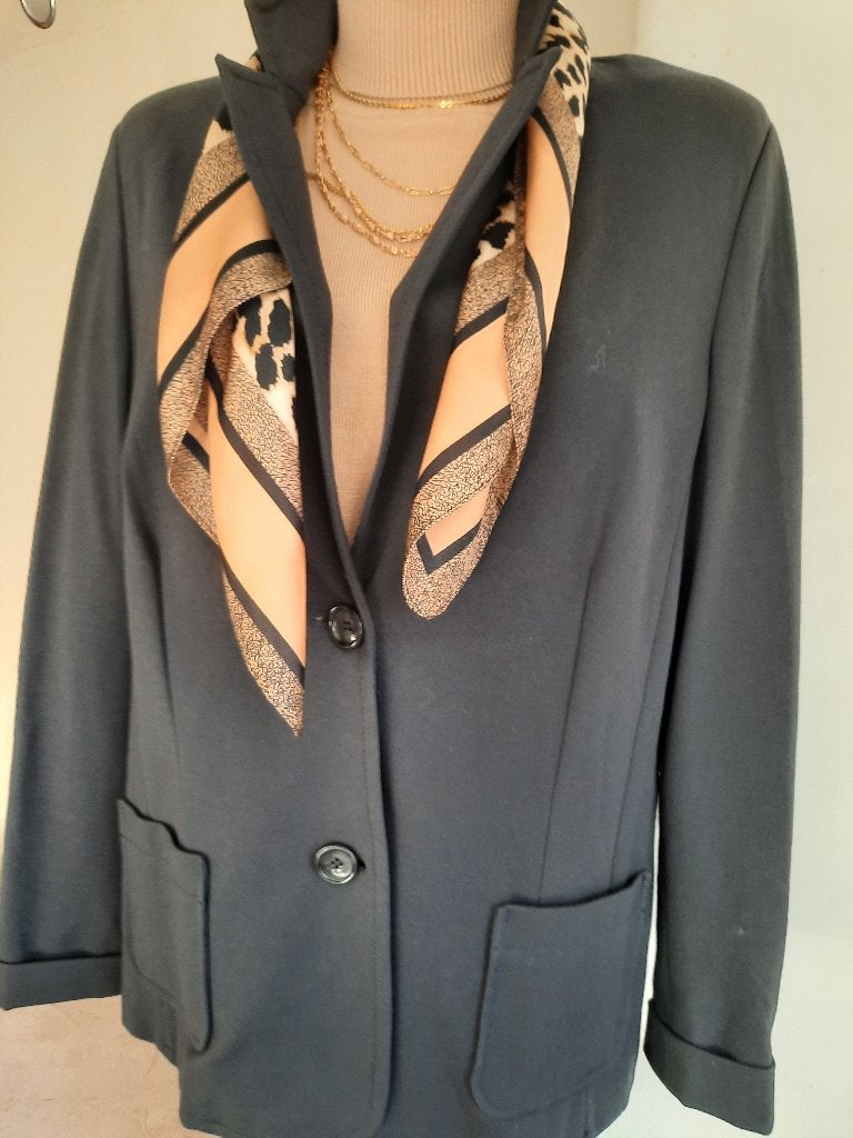 Zwarte gebreide blazer Mayerline, Mayerline, Zwart, Maat 46/48 (XL) of groter, Ophalen of Verzenden