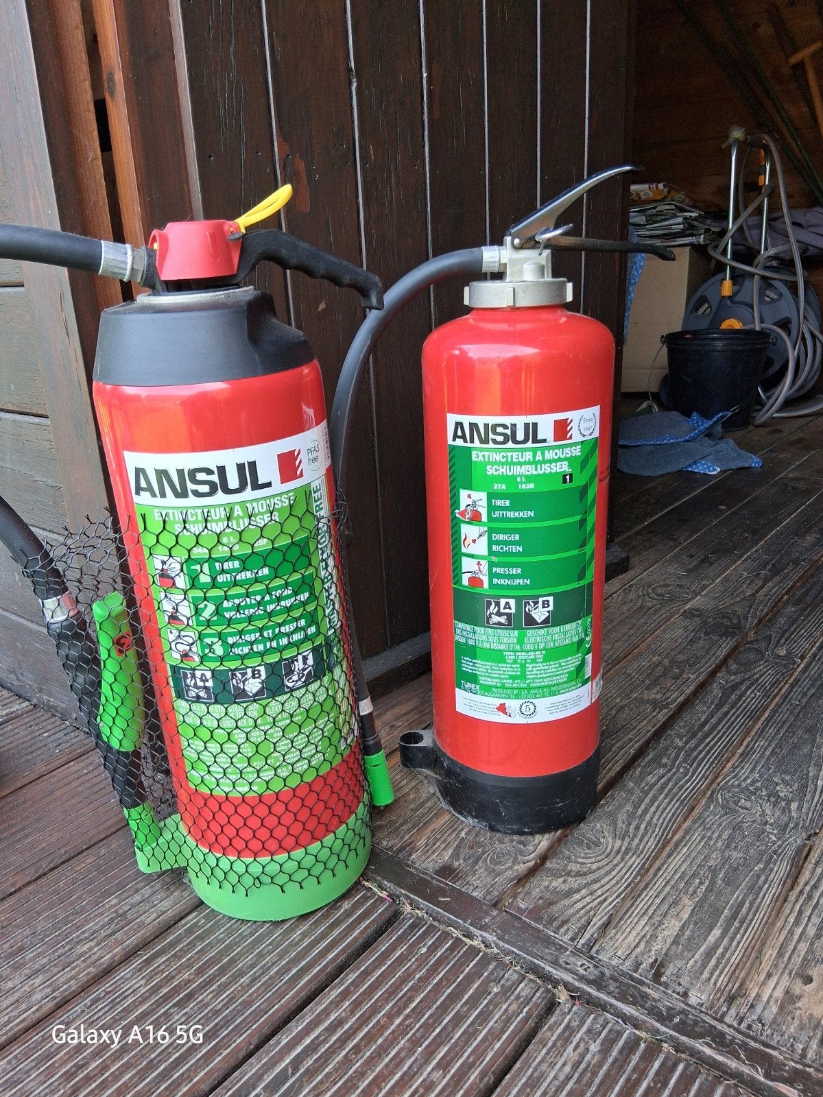 2 brandblussers schuim 6l, Ophalen