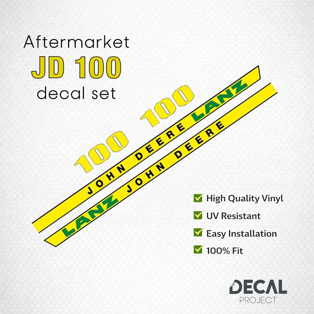 Sets d'autocollants de rechange John Deere 100-430, Envoi