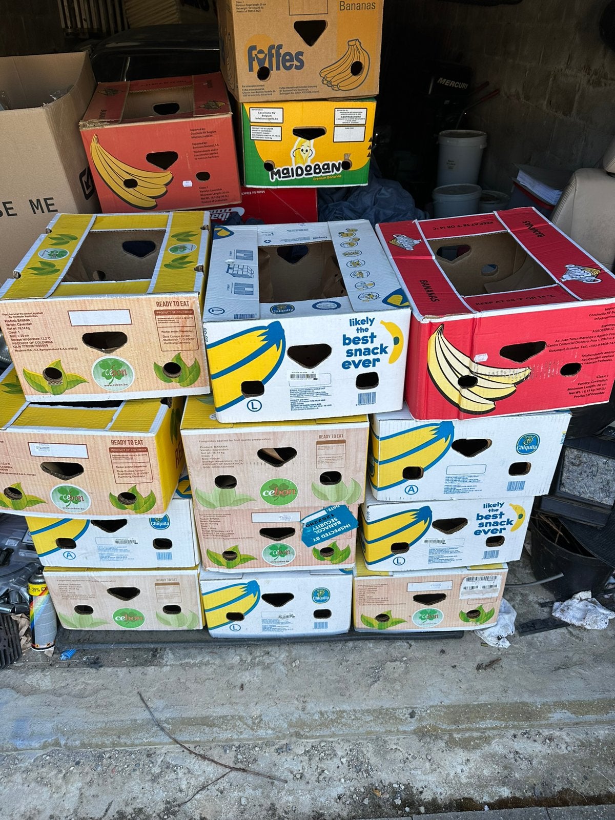 Gratis af te halen: bananen dozen, Ophalen, Zo goed als nieuw
