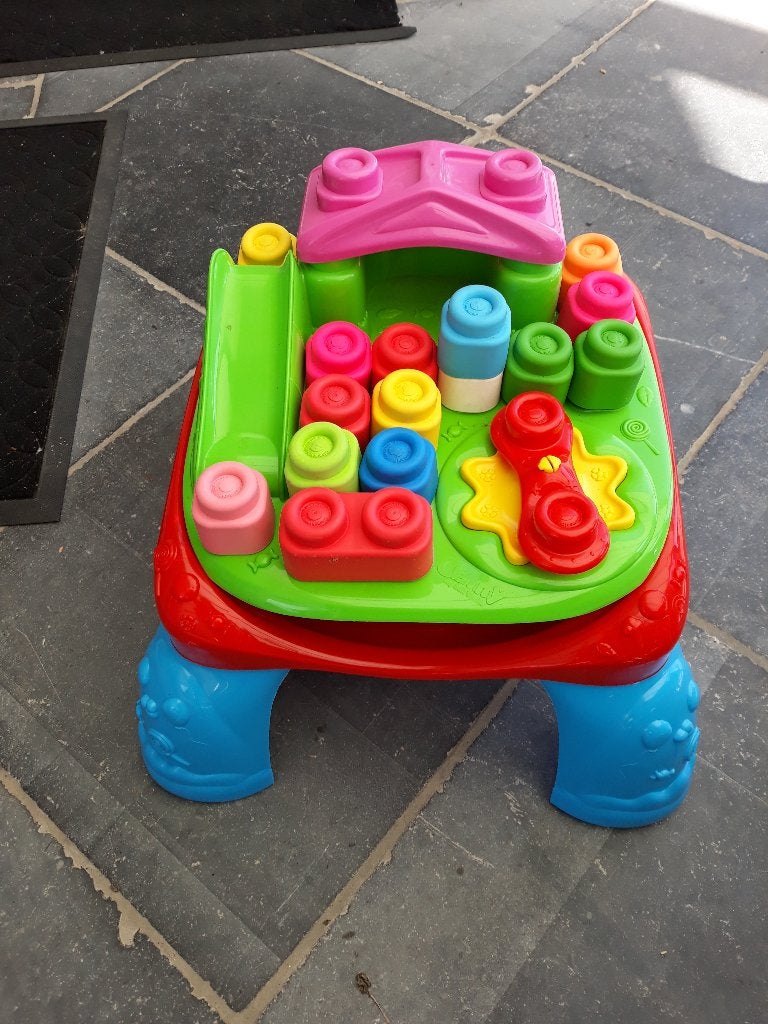 clemmy speeltafel met zachte blokken, Kinderen en Baby's, Speelgoed | Bouwstenen, Ophalen of Verzenden