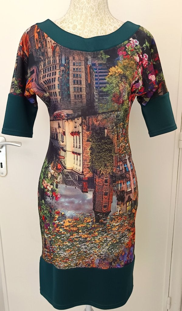 Mini-robe vintage. Taille M, Taille 38/40 (M), Enlèvement ou Envoi, Au-dessus du genou, Multicolore