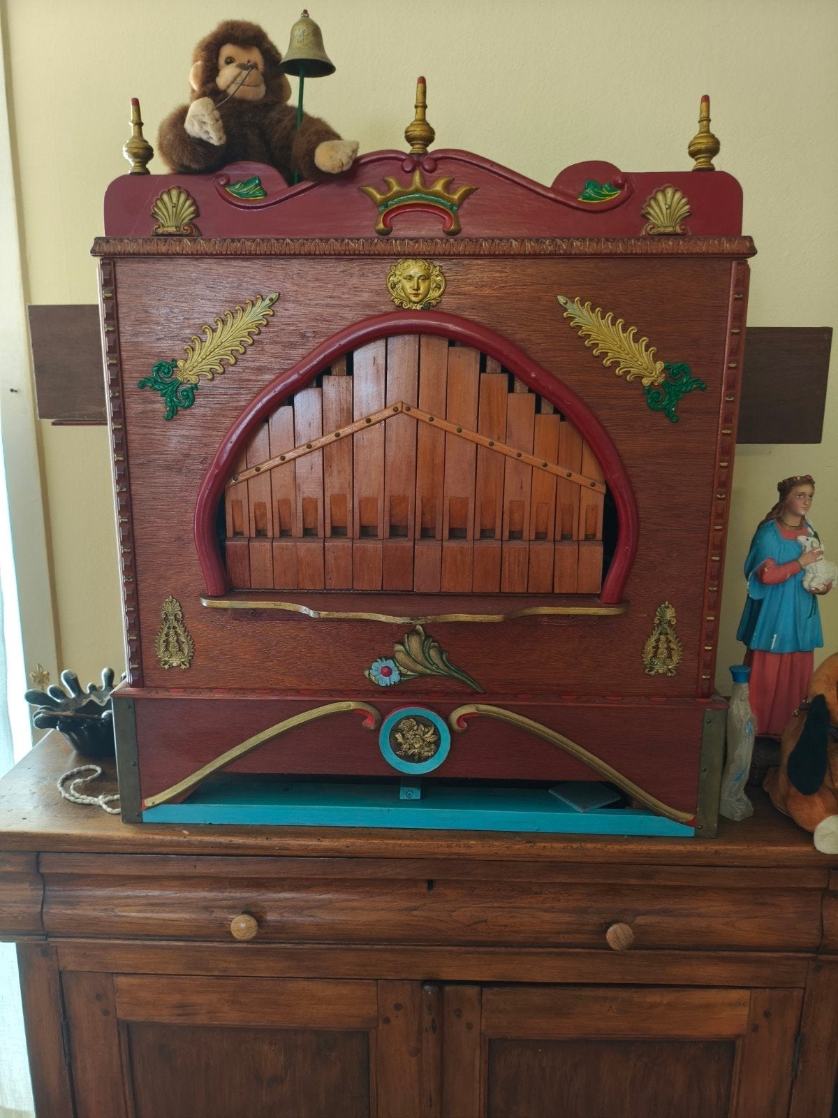 draaiorgel. werkend, Ophalen