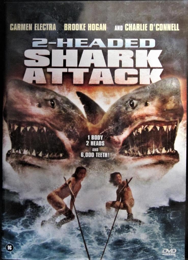 DVD HORROR- 2-HEADED SHARK ATTACK, Alle leeftijden, Ophalen of Verzenden, Zo goed als nieuw, Monsters