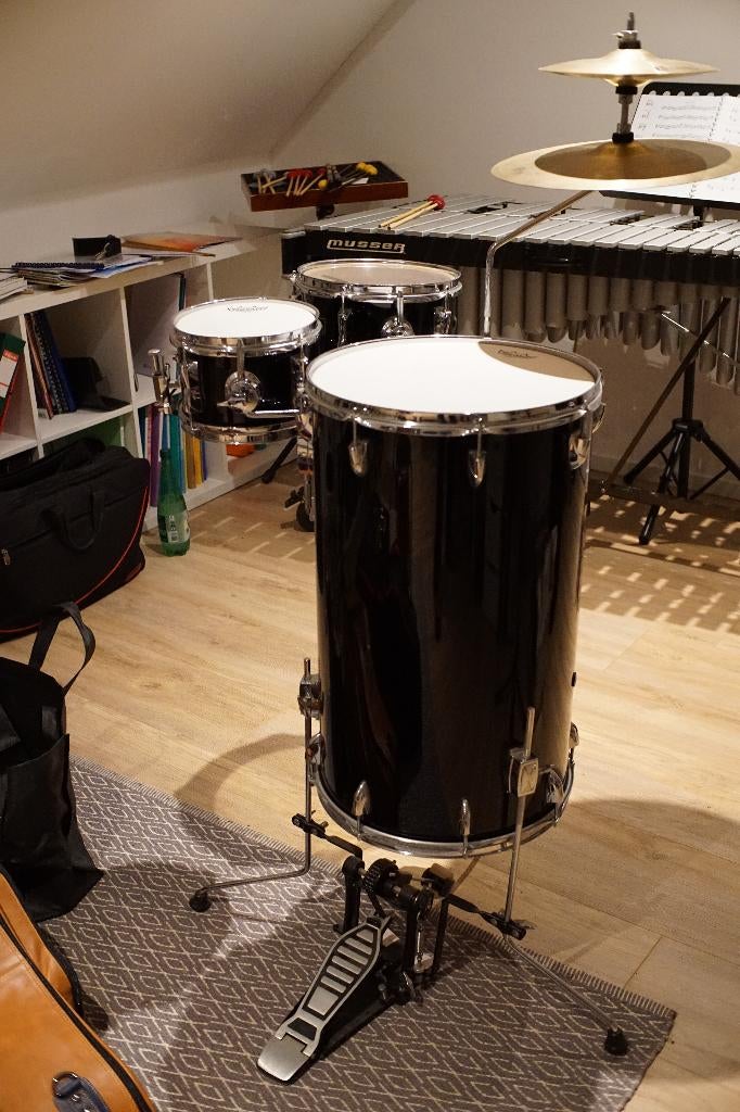 toffe Coctaildrum, merk Dimavery, met Remo Ambassador vellen, Muziek en Instrumenten, Ophalen, Gebruikt, Overige merken