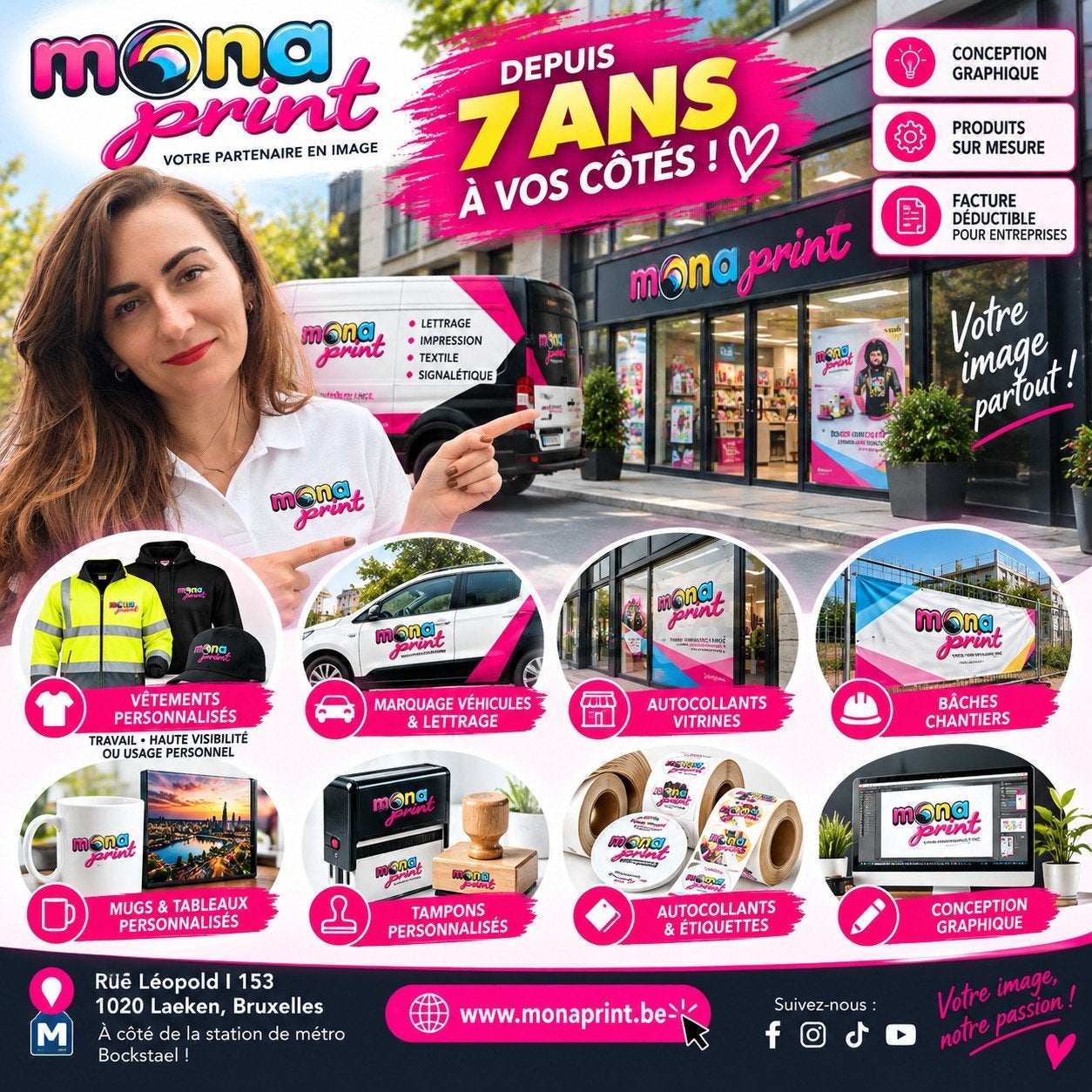 Drukken, personalisatie, belettering en reclame, Design of Ontwerp