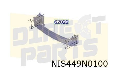 Nissan X-Trail (9/22-) Voorbumperbalk Origineel! 620306RL0A, Neuf, -, -, Avant