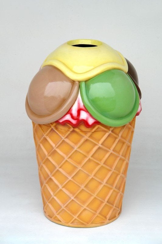 Poubelle à crème glacée 1,04 m - poubelle à crème glacée