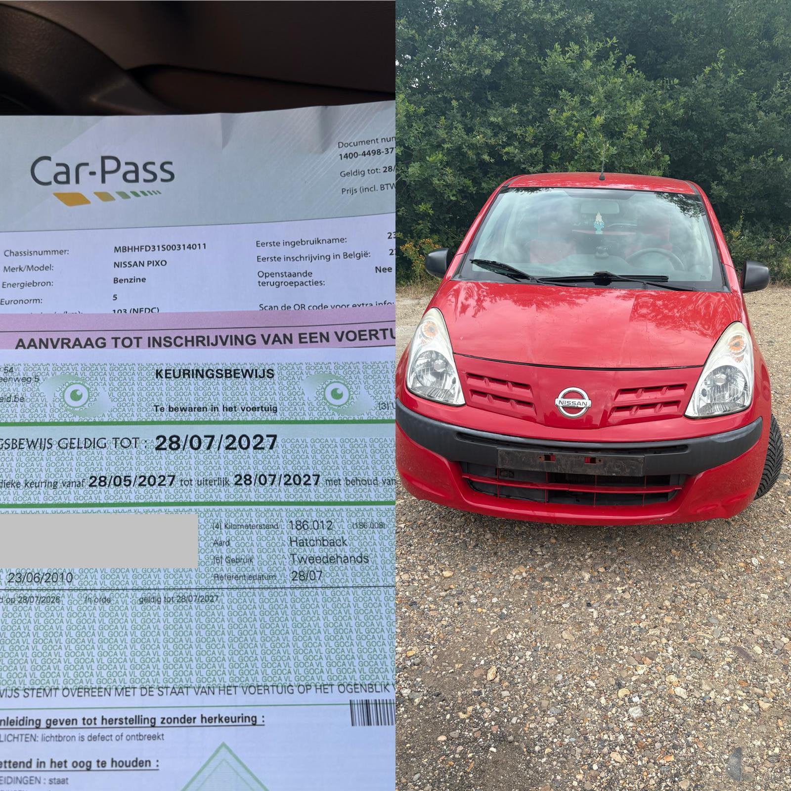 Approuvé pour la vente, Autos, Nissan, Rouge, Euro 5, Achat, Boîte manuelle