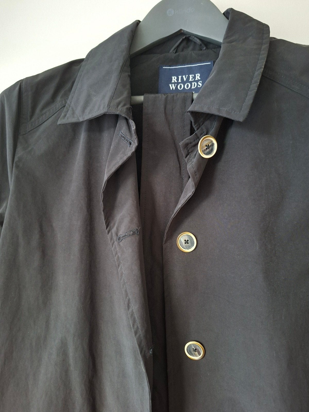 River Woods regenjas met riem, Kleding | Dames, Maat 38/40 (M), River Woods, Zwart, Nieuw