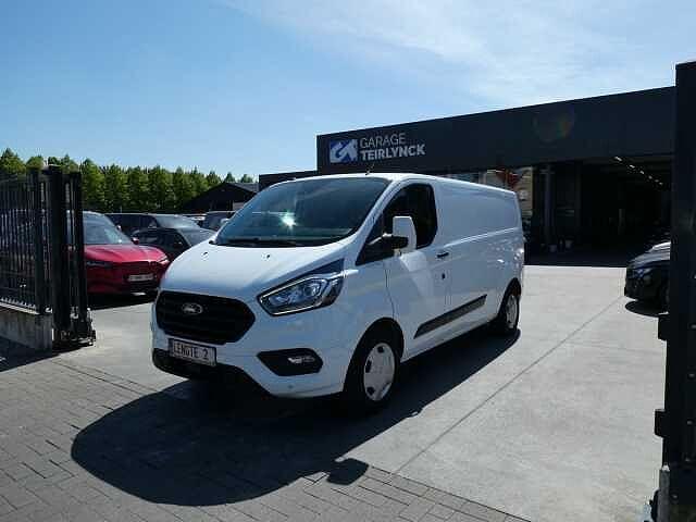 Ford Transit Custom 320L L2 2.0 TDCi 130pk 3pl Trend Camera, Auto's, 94 kW, Euro 6, 128 pk, Wit