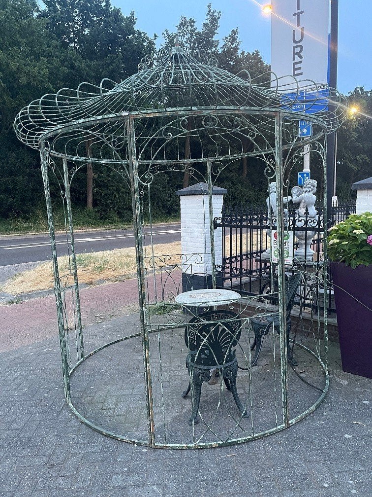 ZEER EXCLUSIEF PRIEEL ROND Jugendstil  Art Deco HANDGESMEED, Enlèvement, Comme neuf, Autres types