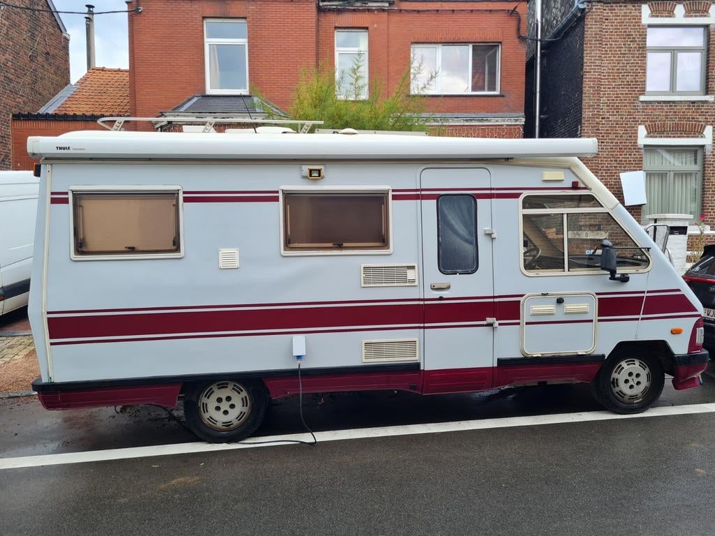 Camping-car Peugeot J5 – 1992 – 140000 klm– Très bon état g, Caravans en Kamperen, Mobilhomes, Particulier, Diesel, Douche, Schotel