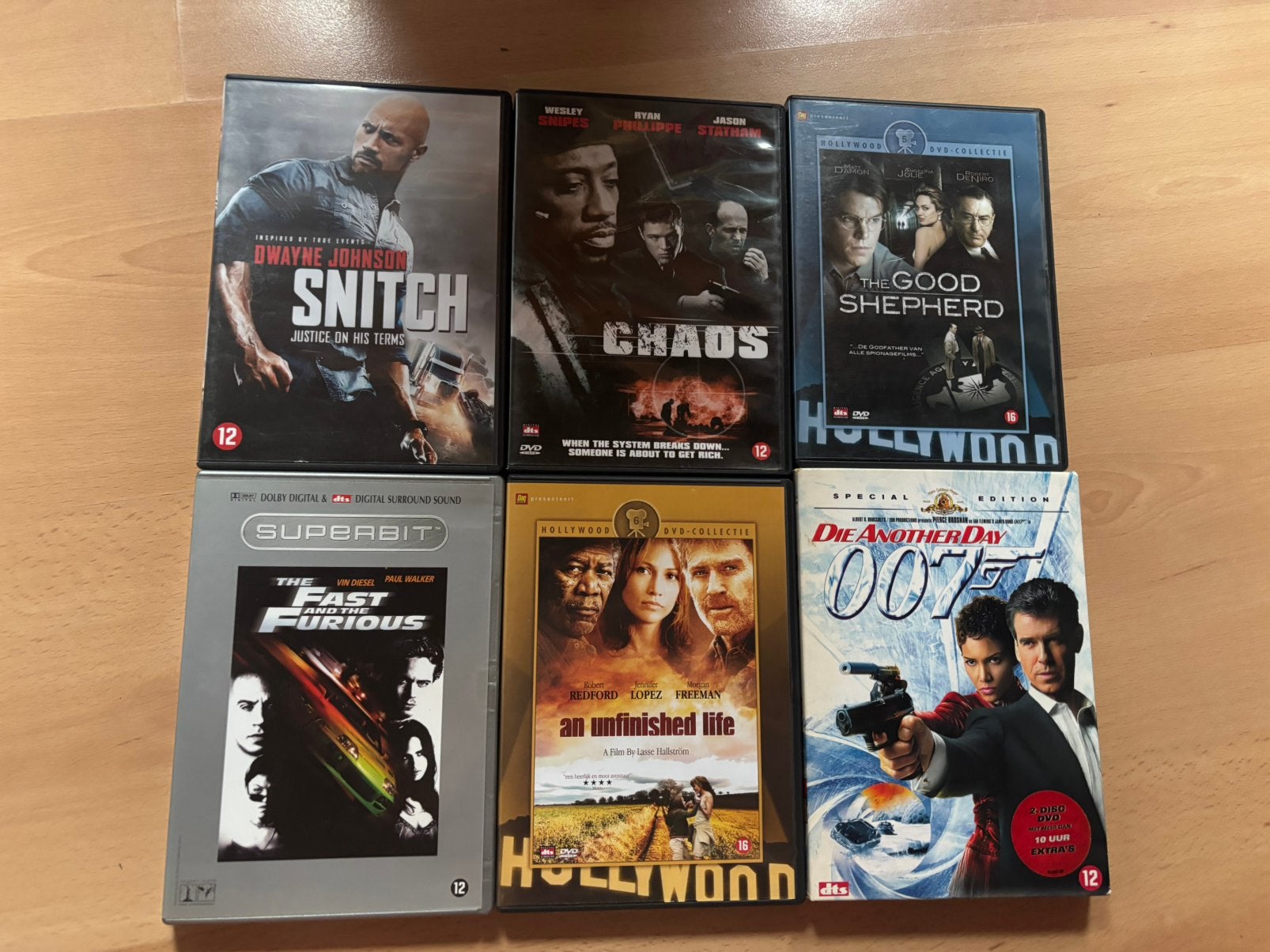 6 DVD - titres variés, Envoi, Utilisé