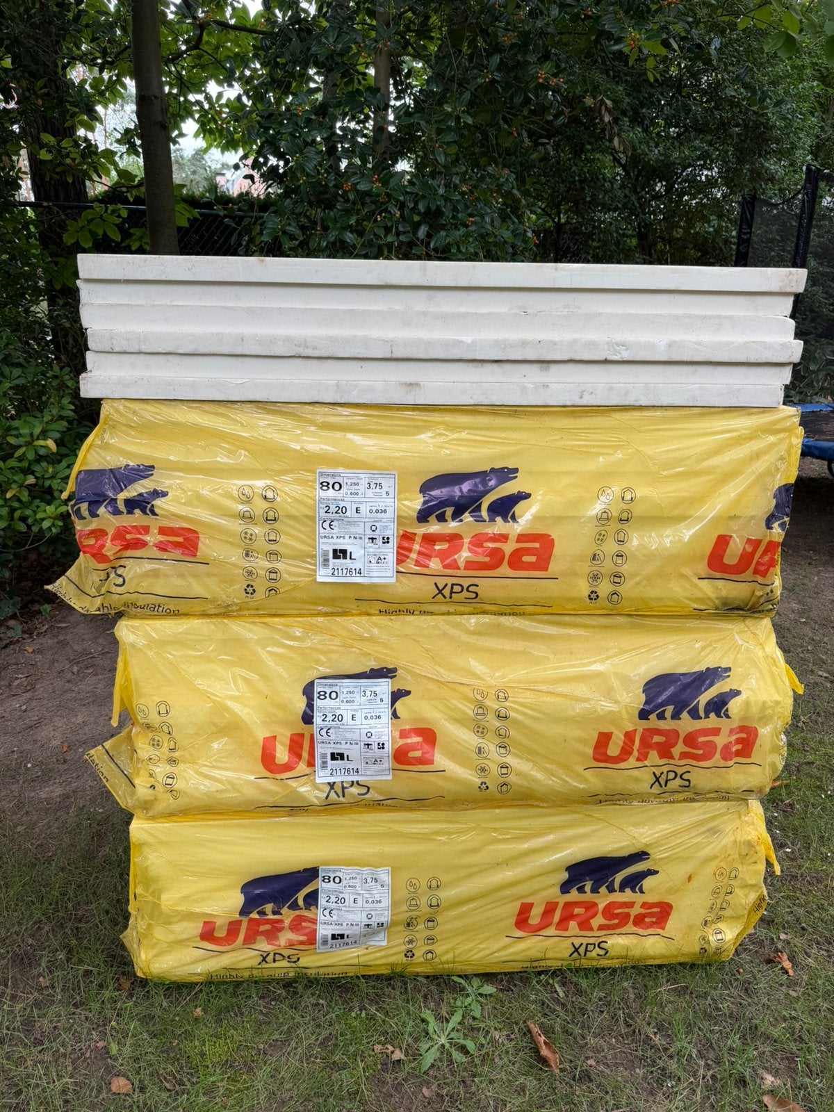 Ursa XPS 80mm 1,25x0,6m, Doe-het-zelf en Bouw, Ophalen, Overige materialen, 10 tot 15 m², Zo goed als nieuw