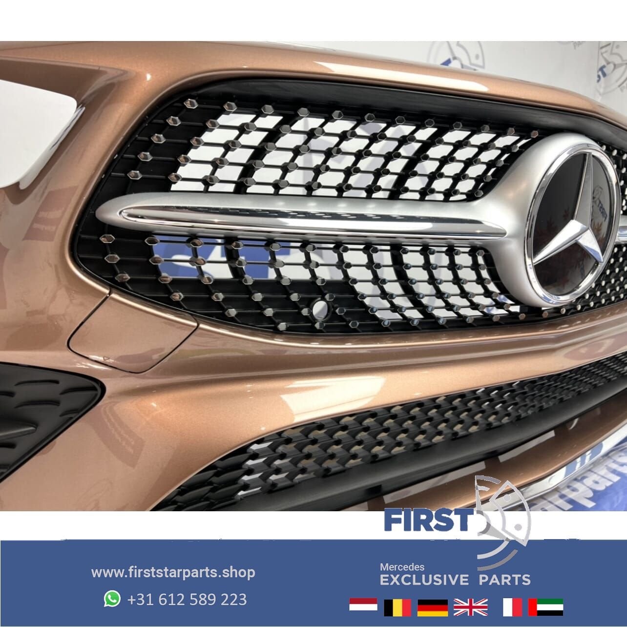 W118 CLA AMG LINE VOORBUMPER ROSE GOLD origineel Mercedes 20, Utilisé, -, Avant, -