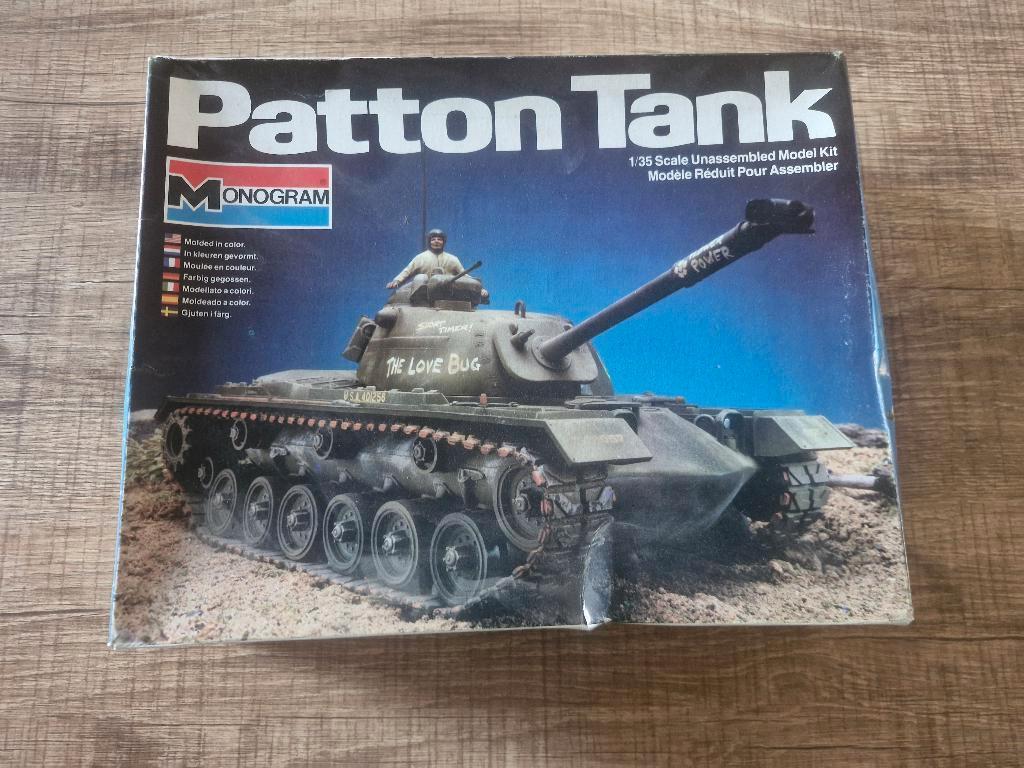 Monogram 1/35 Patton Tank, Tank, Enlèvement ou Envoi, Comme neuf, Monogram