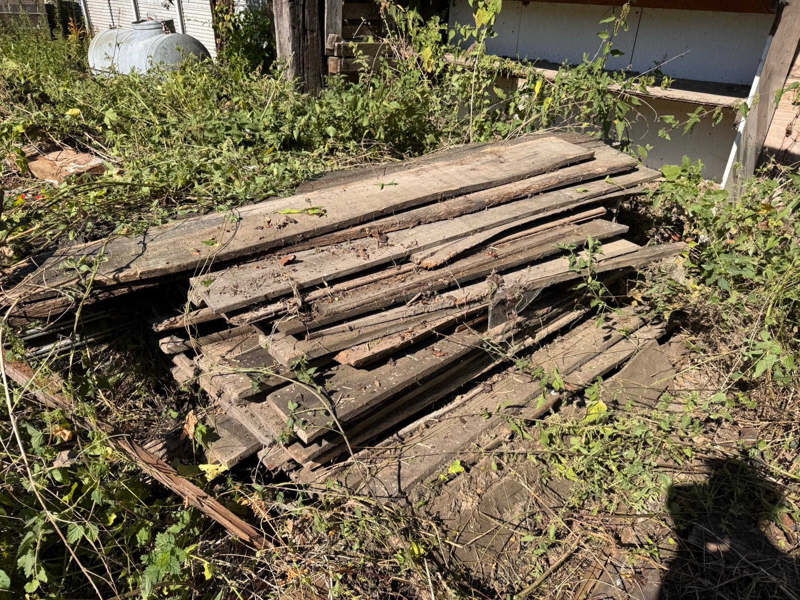 Gratis planken / brandhout en bielzen, Ophalen, Zo goed als nieuw