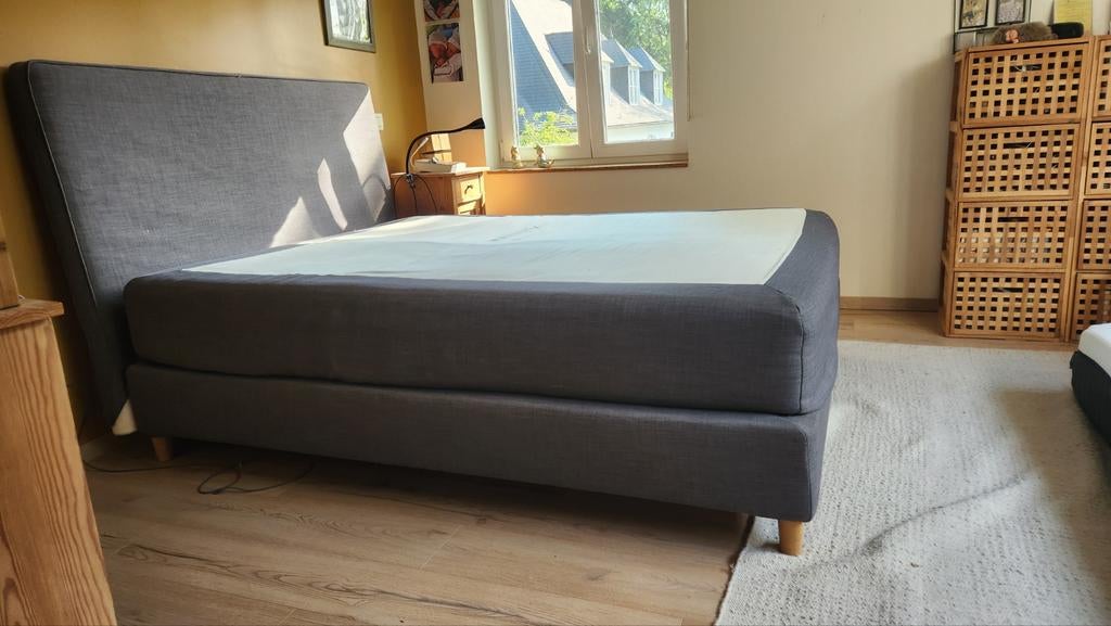Boxspring 2 personen, Huis en Inrichting, Slaapkamer | Boxsprings, Ophalen, Gebruikt, Tweepersoons, 200 cm