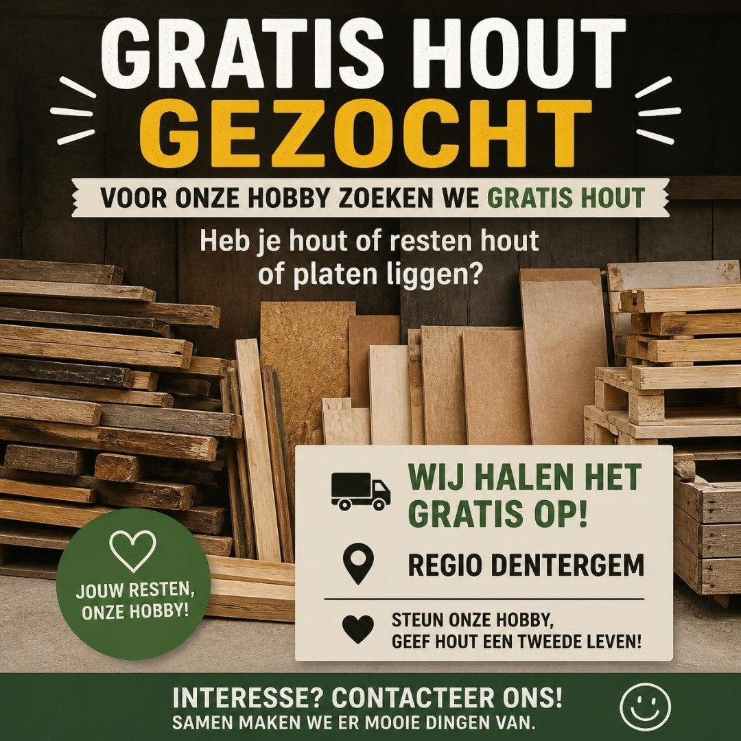 wij zoeken gratis hout om te knutselen dringend!, Doe-het-zelf en Bouw