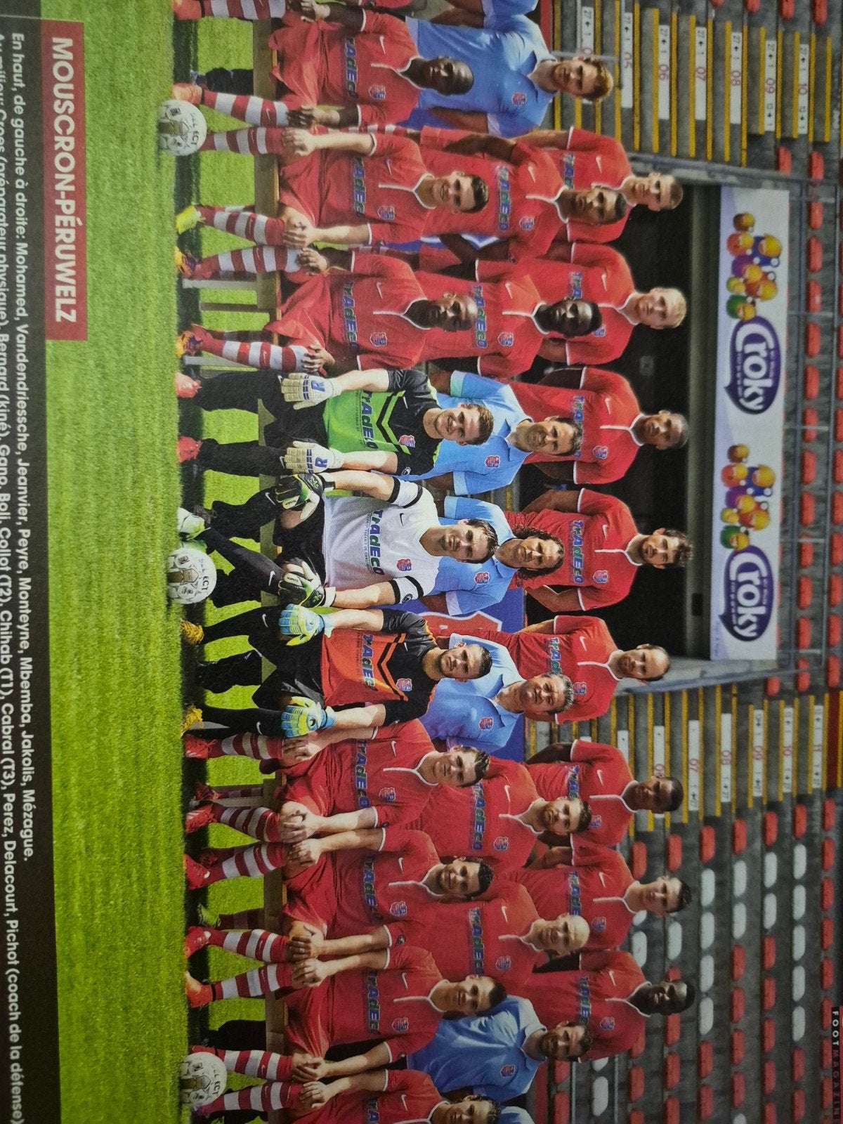 Mouscron, Football, Enlèvement