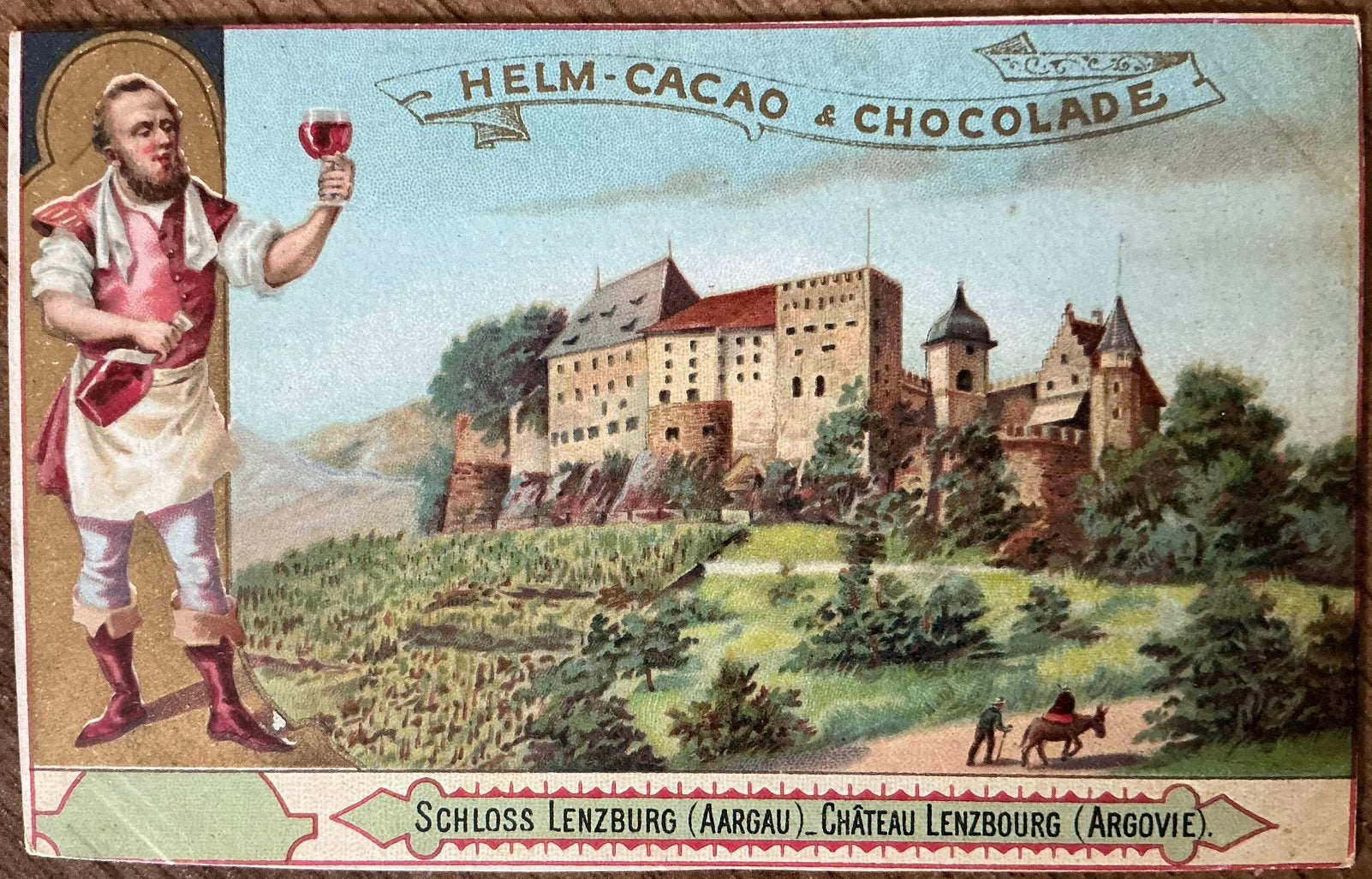 CACAO ET CHOCOLAT HELM/oud reclamekaartje, Ophalen of Verzenden, Zo goed als nieuw, Overige typen
