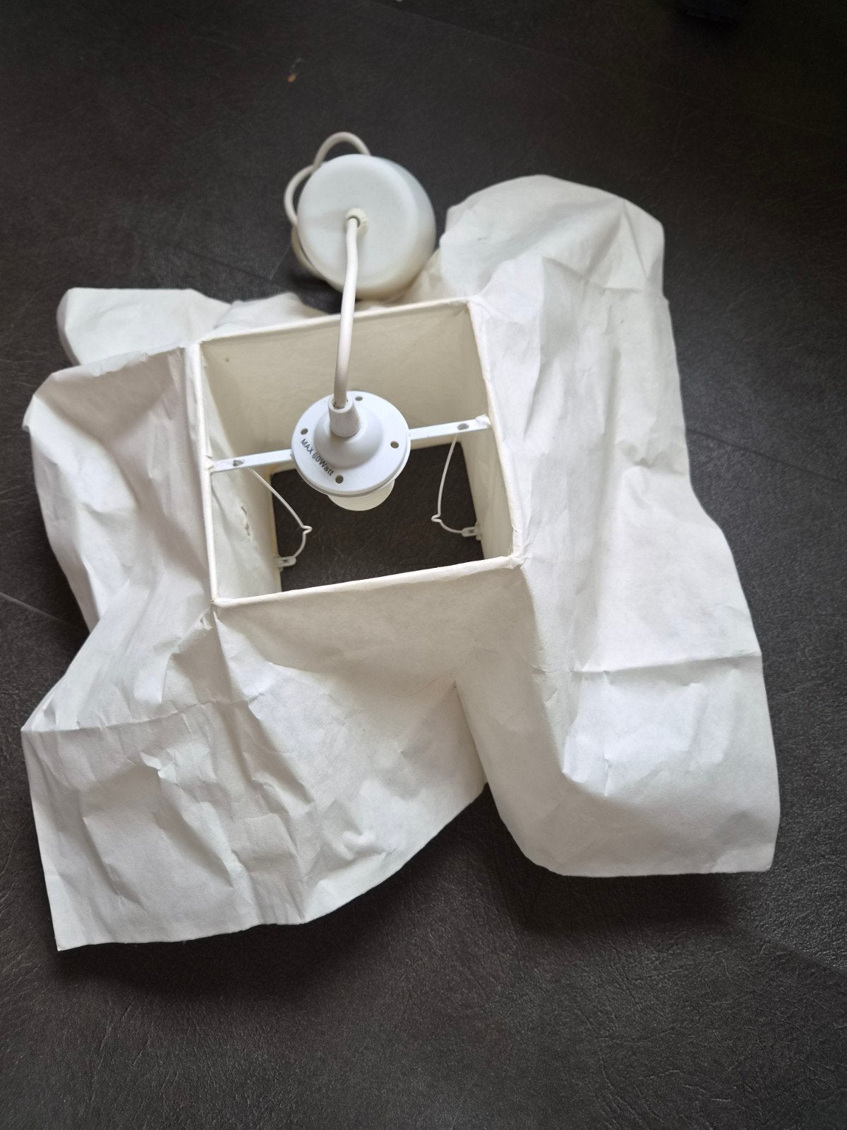 Toffe moderne hanglamp uit papier, Enlèvement, Utilisé