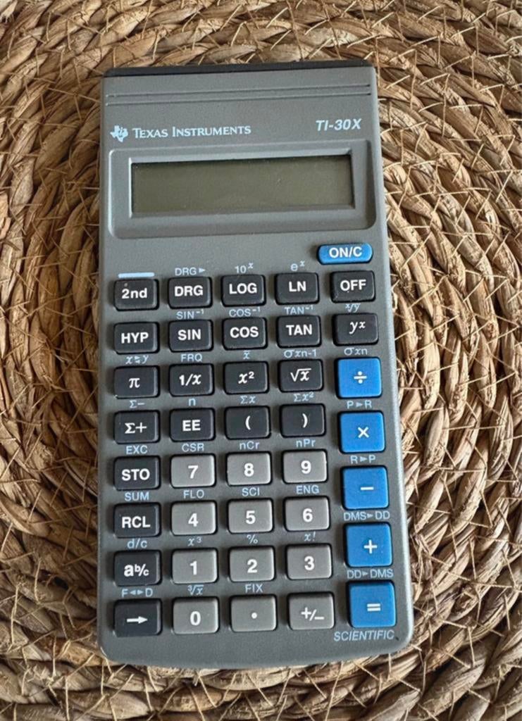 Rekenmachine Texas Instruments TI-30X, Enlèvement, Utilisé