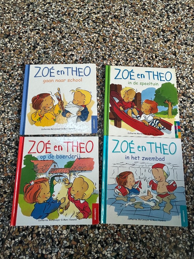 4 x Kinderboek Zoé & Theo, Ophalen of Verzenden, Zo goed als nieuw, 3 tot 4 jaar