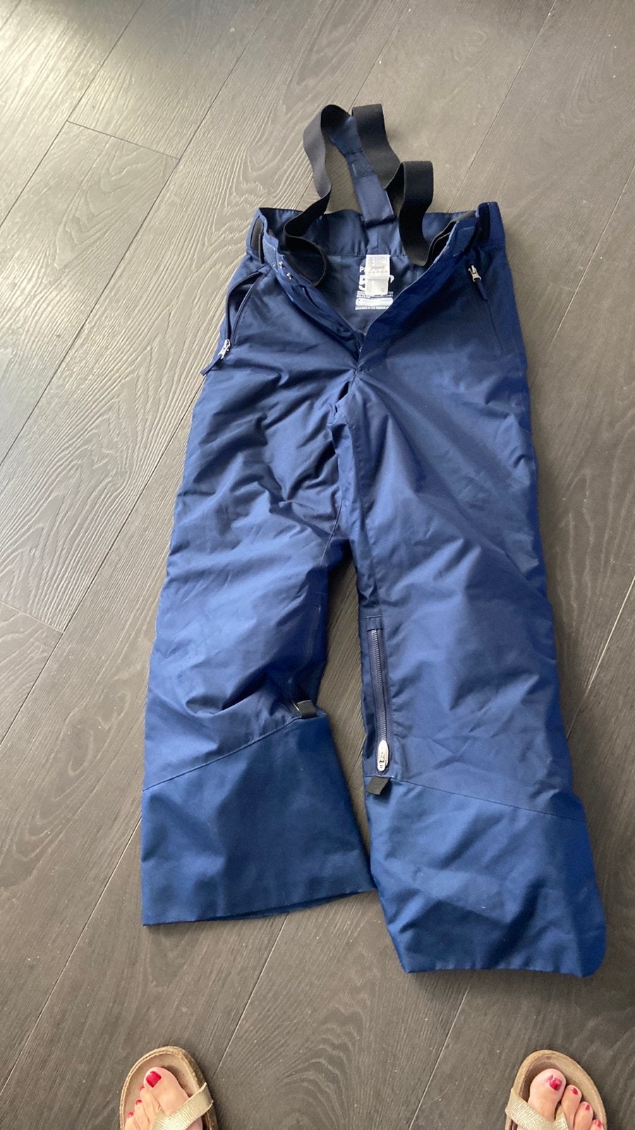 Skibroek 10-12 jaar donkerblauw, Ophalen of Verzenden, Zo goed als nieuw, Broek