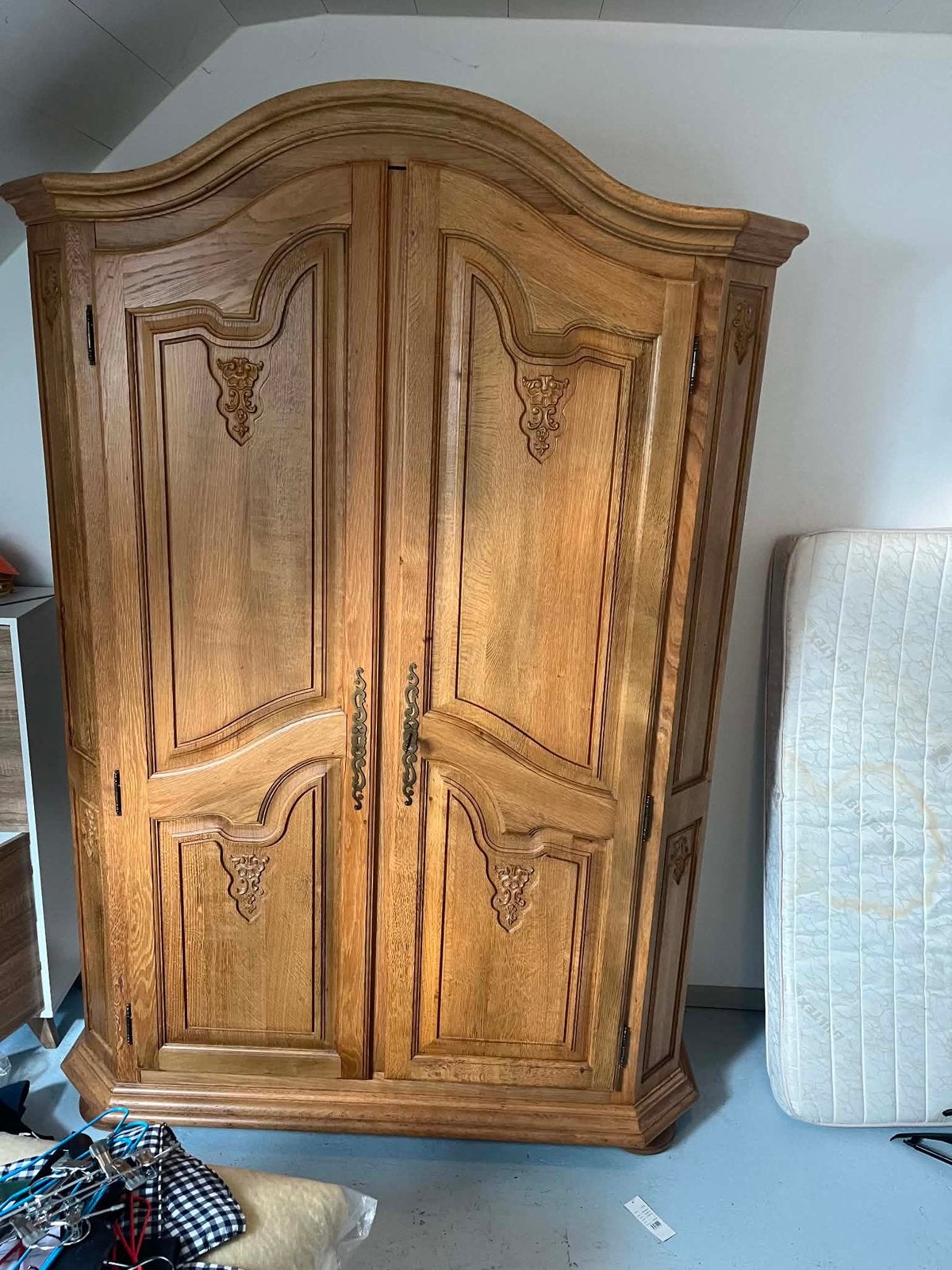Penderie en chêne, Maison & Meubles, 200 cm ou plus, Avec espace de penderie, Comme neuf, Enlèvement
