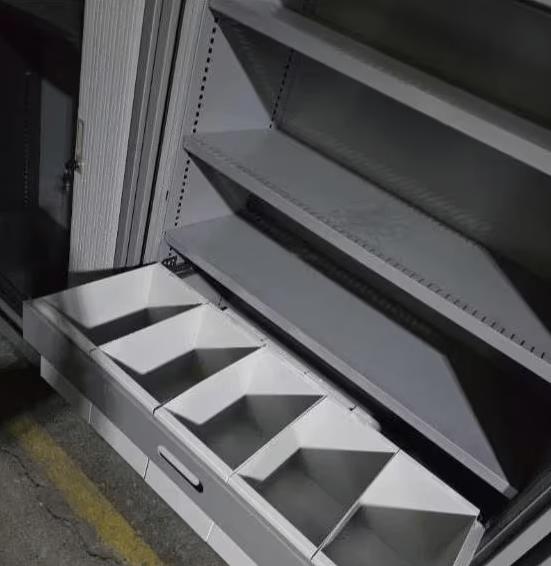 Metalen kast met laden en opbergbakje, Huis en Inrichting, Ophalen of Verzenden, Zo goed als nieuw