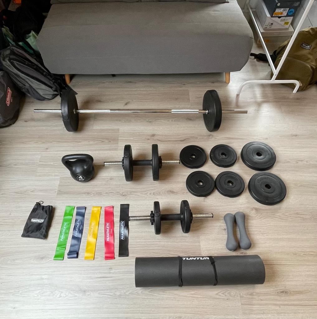 Kit de musculation et de remise en forme, Sports & Fitness, Enlèvement, Comme neuf, Bras, Set d’haltères