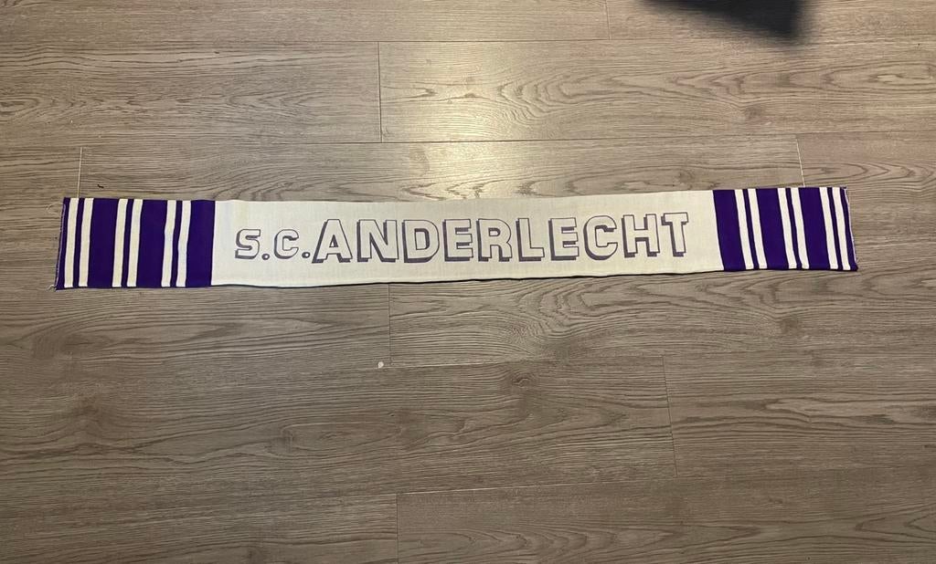 Écharpe de football vintage d'Anderlecht, Collections, Articles de Sport & Football, Comme neuf, Enlèvement ou Envoi
