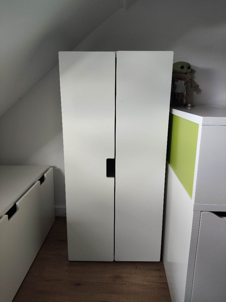 Kleerkast wit, Ophalen, Gebruikt, 50 tot 70 cm, 105 cm of meer