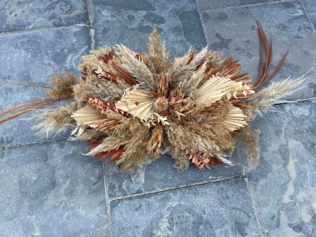 Bloemstuk droogbloemen, Ophalen, Zo goed als nieuw