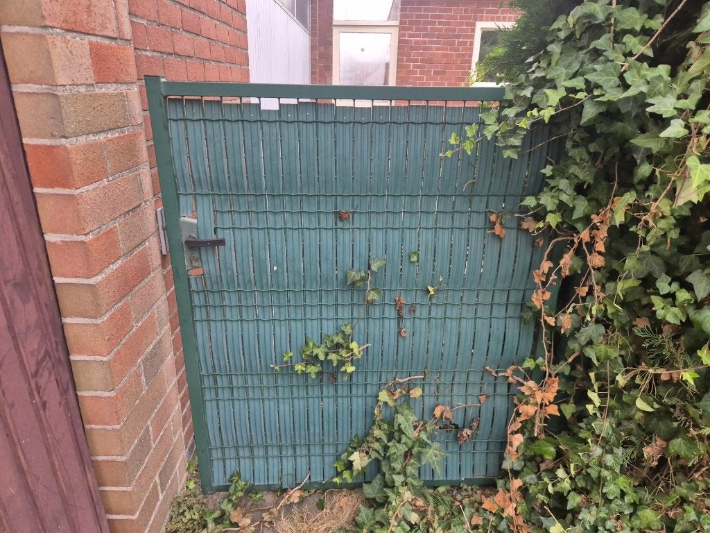 tuinpoortje, Ophalen, Kunststof, Gebruikt, 100 tot 150 cm