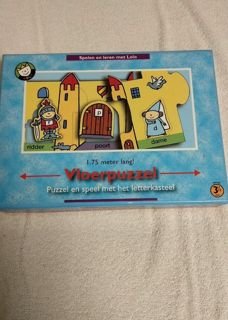 Vloerpuzzel / puzzel letterkasteel Zwijsen / speelgoed, Ophalen of Verzenden, 10 tot 50 stukjes, Zo goed als nieuw, 4 tot 6 jaar