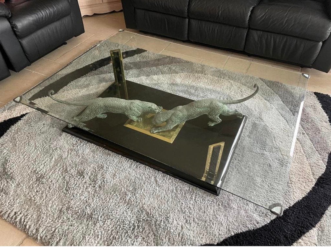 Salontafel, Nicola Voci, 140x100x37cm, Ophalen, Gebruikt, 100 tot 150 cm, 50 tot 100 cm