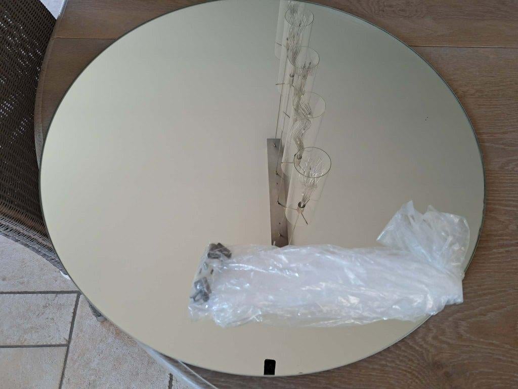 Spiegel voor toilet 40 cm, Huis en Inrichting, Ophalen, Zo goed als nieuw, Rond, Minder dan 50 cm