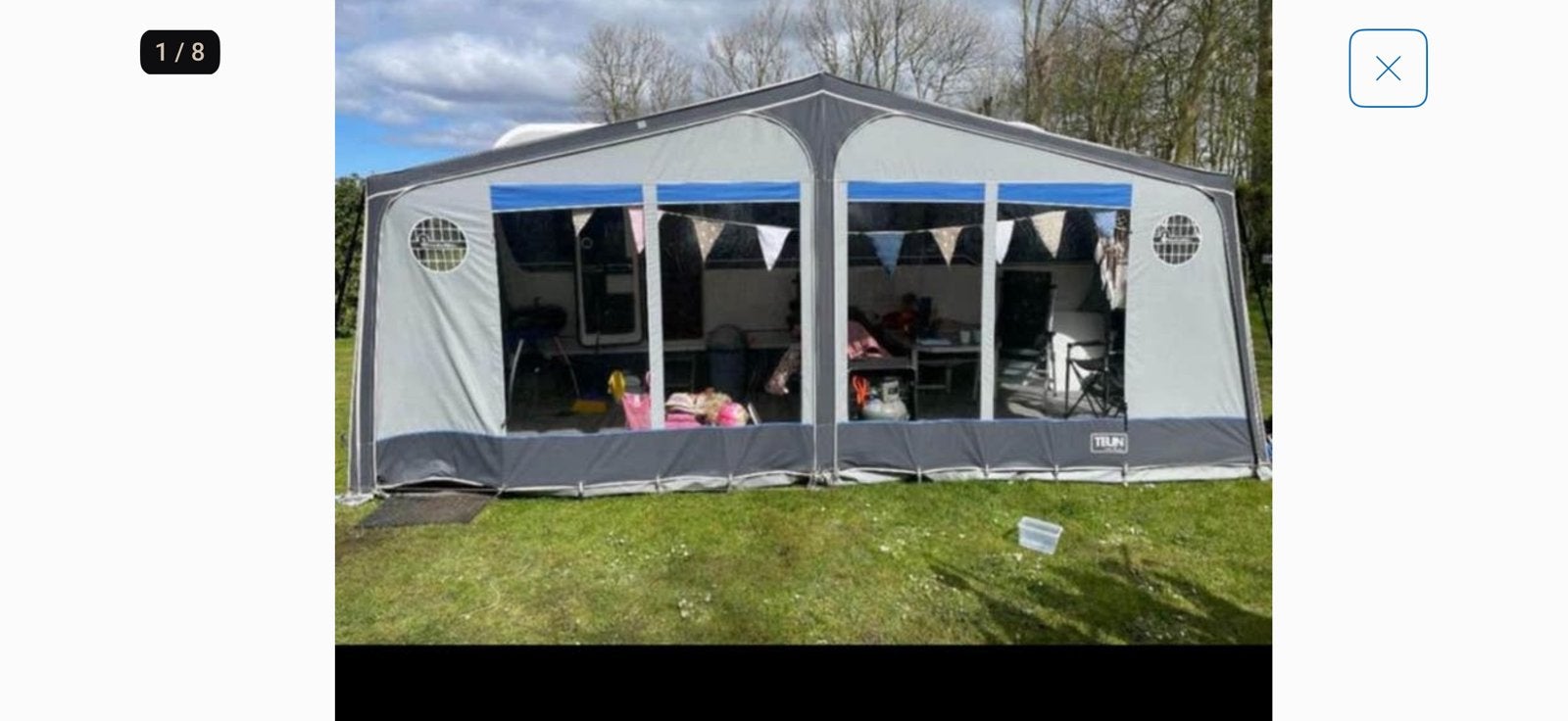 Panorama luifel Isabella Teun G18, Caravanes & Camping, Auvents, Enlèvement, Utilisé, Isabella