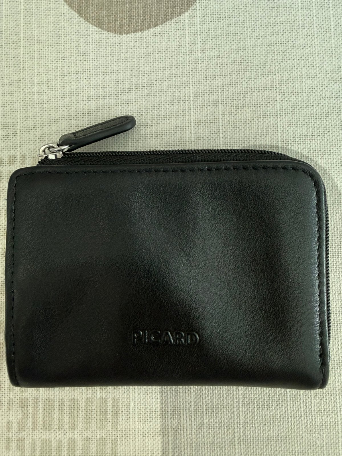 Portefeuille picard cuir noir NEUF, Enlèvement, Neuf, Noir, Cuir