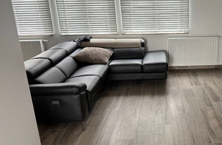 Divan en cuir avec assise électrique, Enlèvement, Comme neuf, Cuir