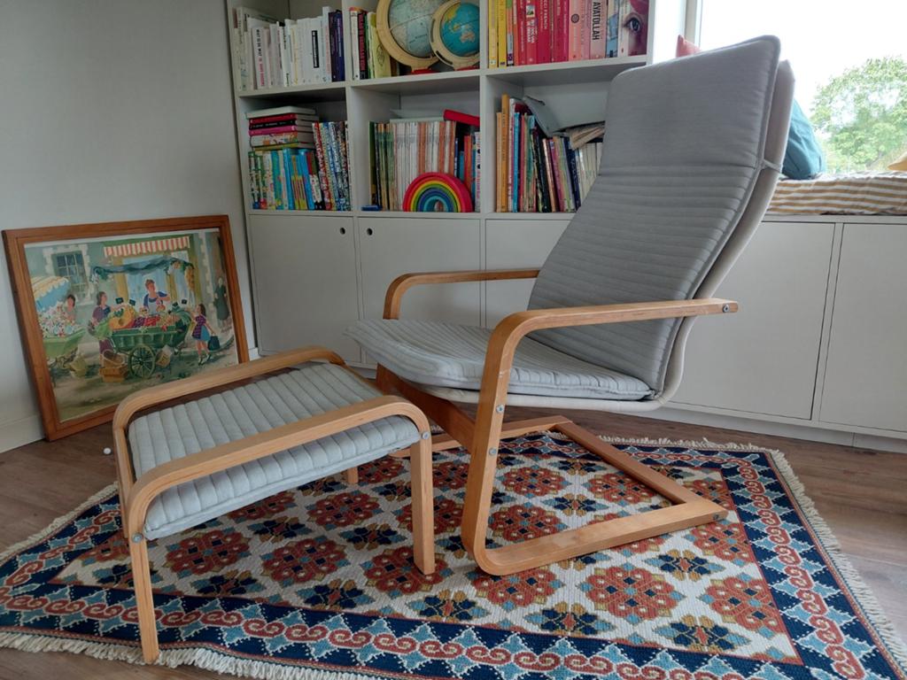 Relaxzetel Ikea met voetenbank, Ophalen