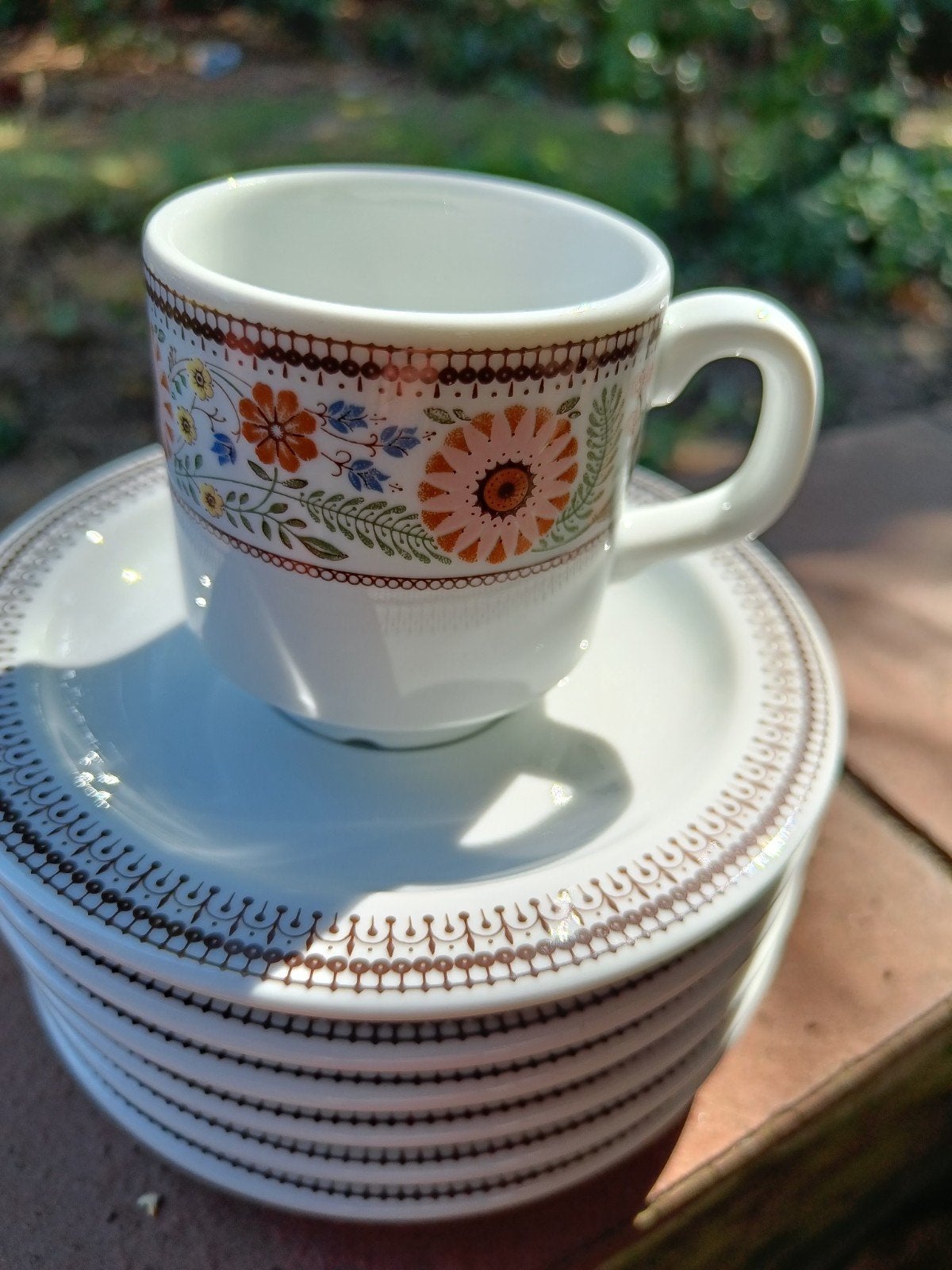 Royal Mosa Holland koffietasjes 6, Enlèvement, Comme neuf, Porcelaine