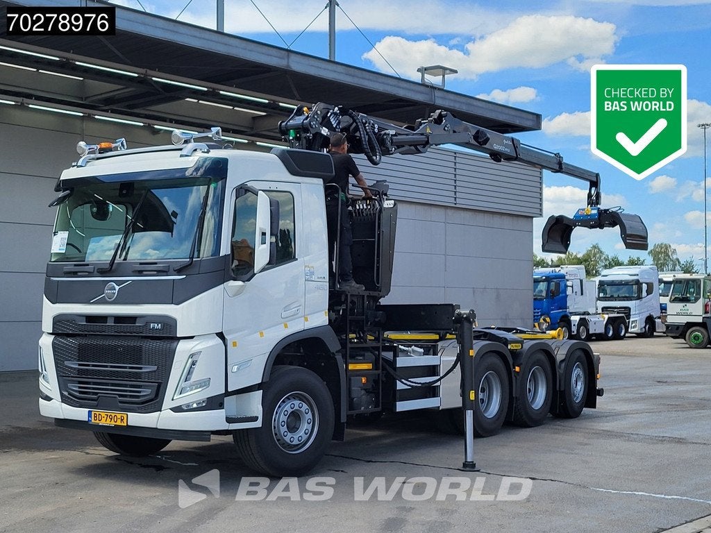 Volvo FM 460 8X4 NEW NL-Truck! Palfinger Epsilon Q200Z 95TR, Auto's, Automaat, Stof, 338 kW, Bedrijf