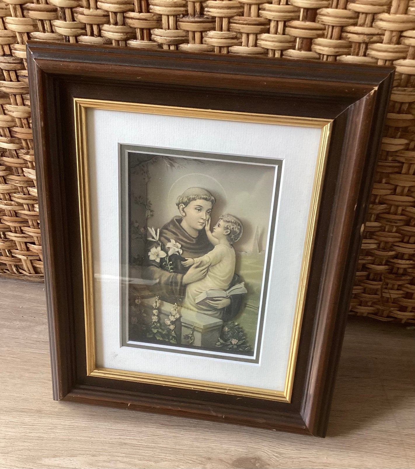 HEILIGE ANTONIU VANPADUA ZÉÉR MOOIE INLIJSTING UIT PAROCHIE, Antiek en Kunst, Ophalen of Verzenden