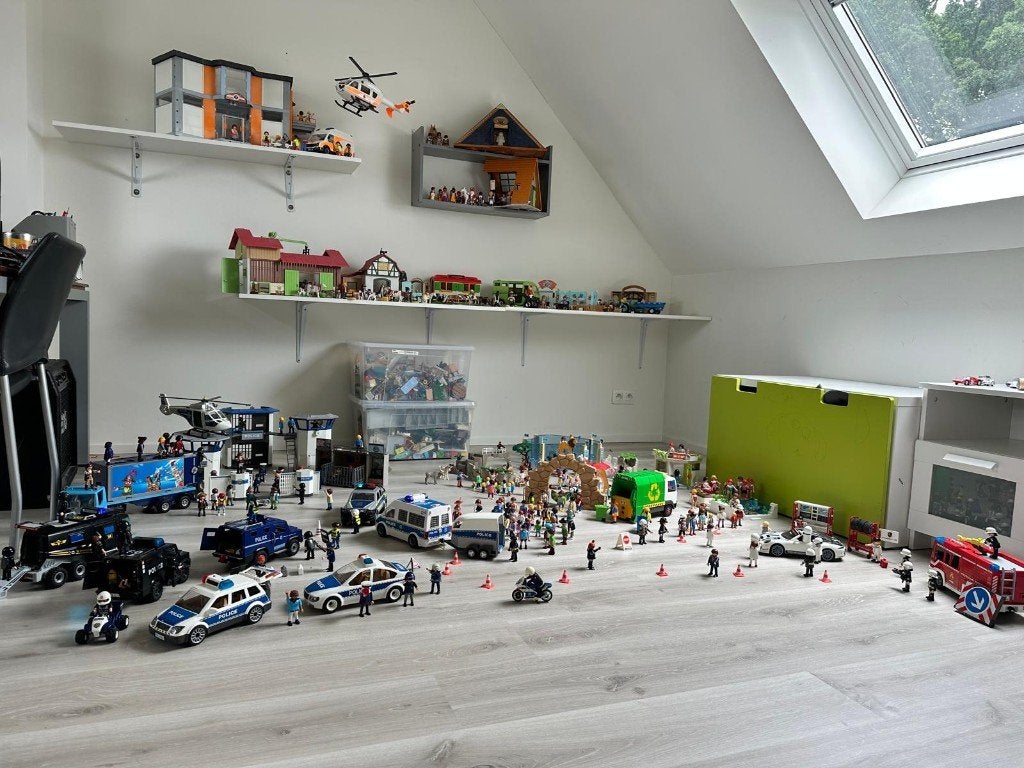 Groot lot Playmobil, meer dan 30 sets, 220popjes & 14auto's, Enlèvement ou Envoi, Utilisé, Playmobil en vrac