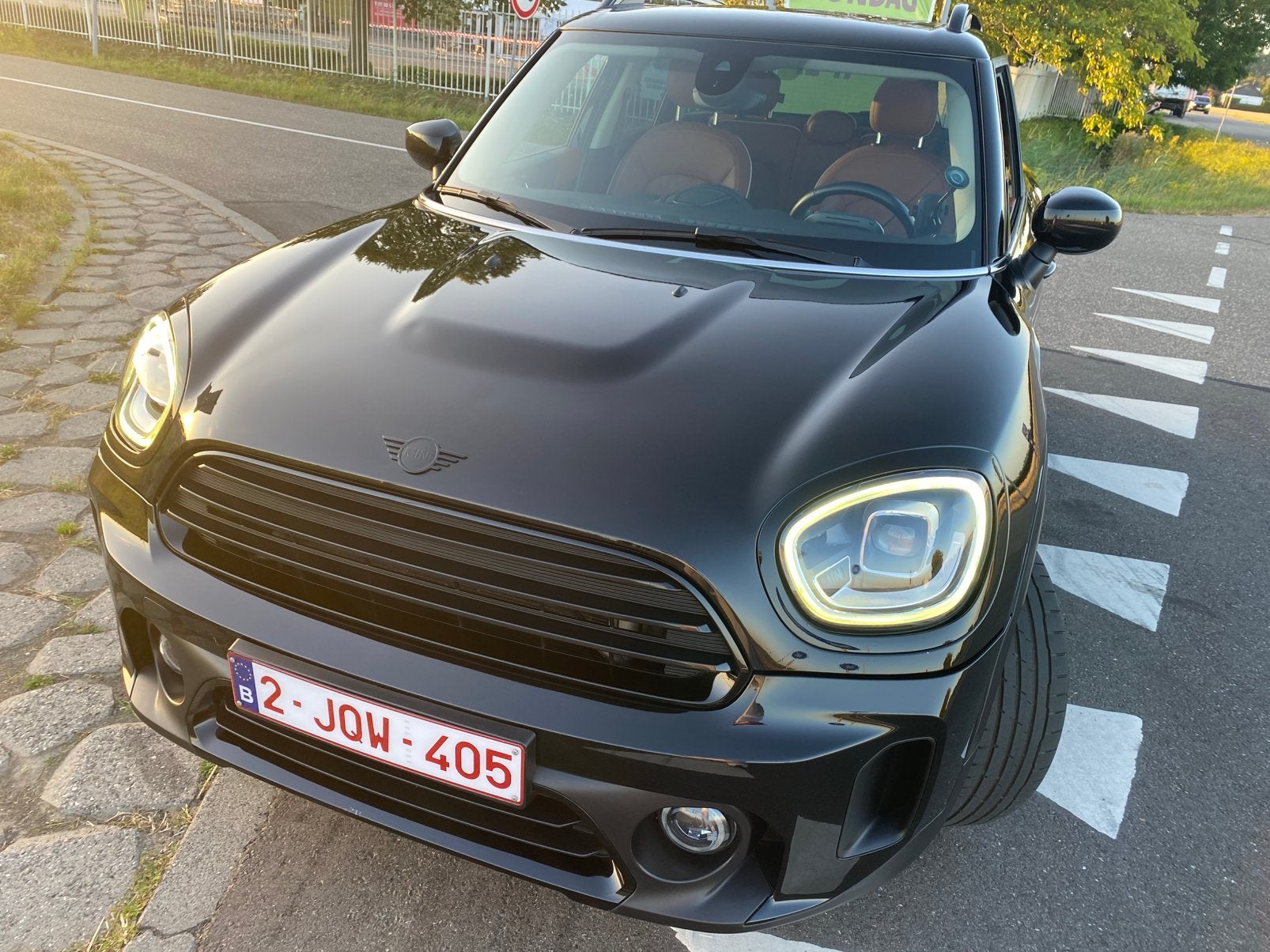 Mini Cooper Countryman Facelift met panorama, Euro 6, Countryman, Bruin, Leder
